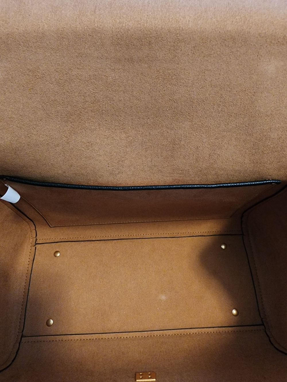 Tory Burtch Black and Brown Leather Suede Top-Handle Bag - Never Used - Picture 9 of 14